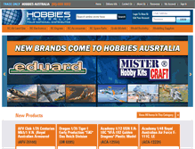 Tablet Screenshot of hobbiesaustralia.com.au